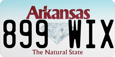 AR license plate 899WIX