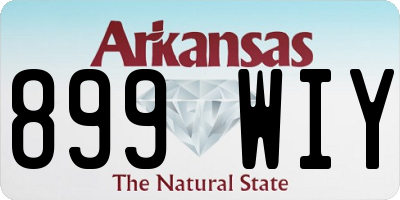 AR license plate 899WIY
