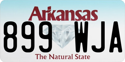 AR license plate 899WJA