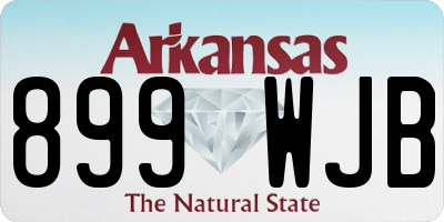 AR license plate 899WJB