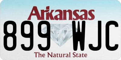 AR license plate 899WJC