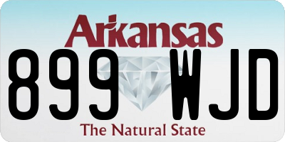 AR license plate 899WJD