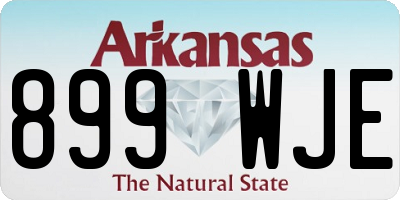 AR license plate 899WJE