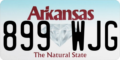 AR license plate 899WJG