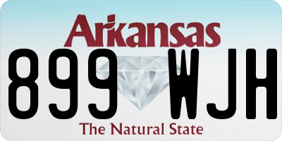 AR license plate 899WJH
