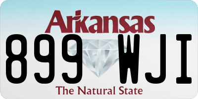 AR license plate 899WJI