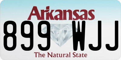 AR license plate 899WJJ