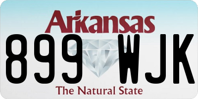 AR license plate 899WJK