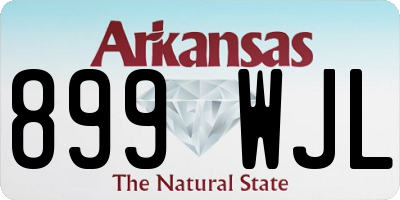 AR license plate 899WJL