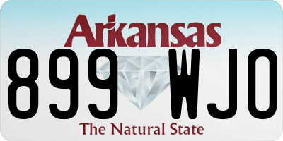AR license plate 899WJO