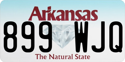 AR license plate 899WJQ