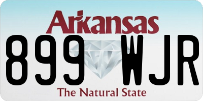 AR license plate 899WJR