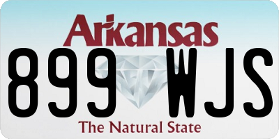 AR license plate 899WJS