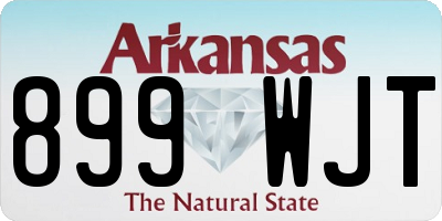 AR license plate 899WJT