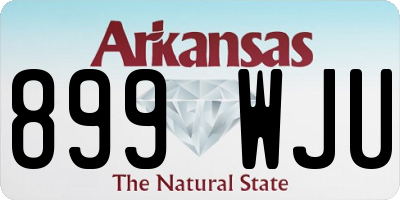 AR license plate 899WJU