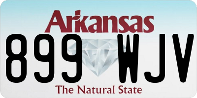 AR license plate 899WJV