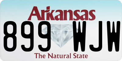 AR license plate 899WJW