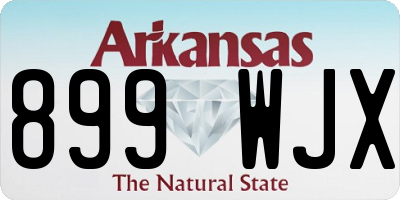 AR license plate 899WJX
