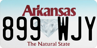 AR license plate 899WJY