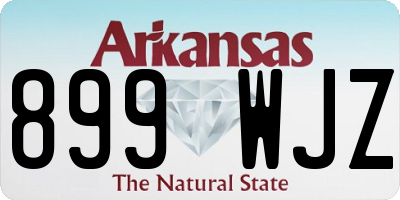 AR license plate 899WJZ