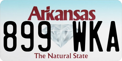 AR license plate 899WKA