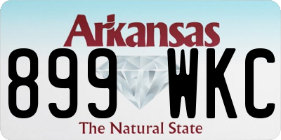 AR license plate 899WKC