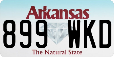 AR license plate 899WKD