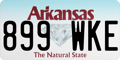 AR license plate 899WKE