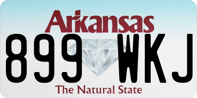 AR license plate 899WKJ