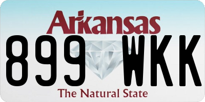 AR license plate 899WKK