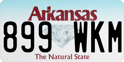 AR license plate 899WKM