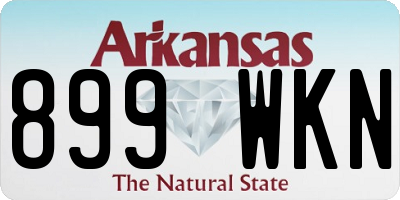 AR license plate 899WKN