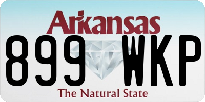 AR license plate 899WKP