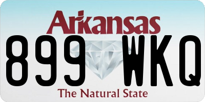 AR license plate 899WKQ
