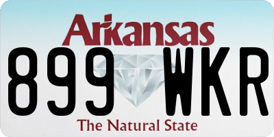AR license plate 899WKR