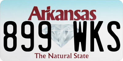 AR license plate 899WKS
