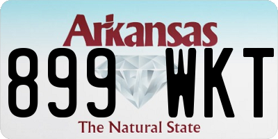 AR license plate 899WKT
