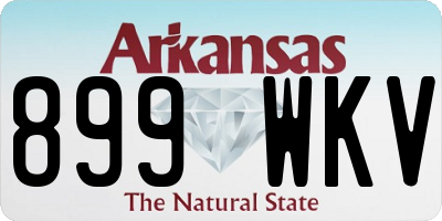 AR license plate 899WKV
