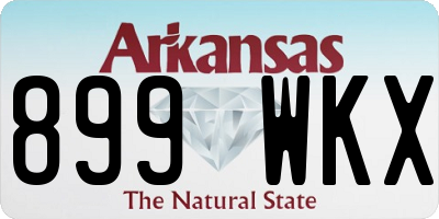 AR license plate 899WKX