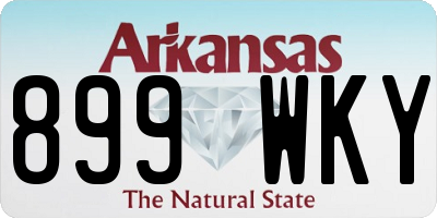 AR license plate 899WKY