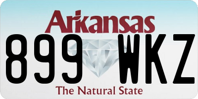 AR license plate 899WKZ