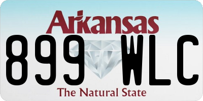 AR license plate 899WLC