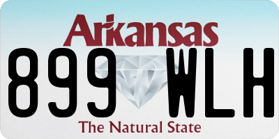 AR license plate 899WLH