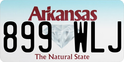 AR license plate 899WLJ