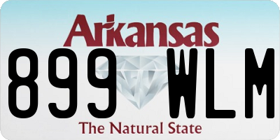 AR license plate 899WLM