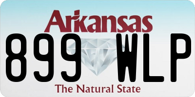 AR license plate 899WLP