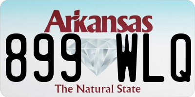 AR license plate 899WLQ