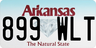 AR license plate 899WLT