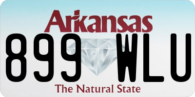AR license plate 899WLU