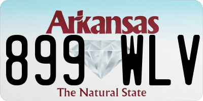 AR license plate 899WLV
